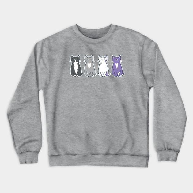 Asexual Purride! Crewneck Sweatshirt by comfhaus